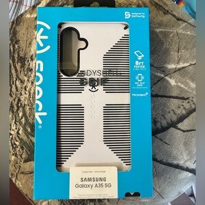 Speck CandyShell Grip Case for Samsung Galaxy A35 5G - Black & White